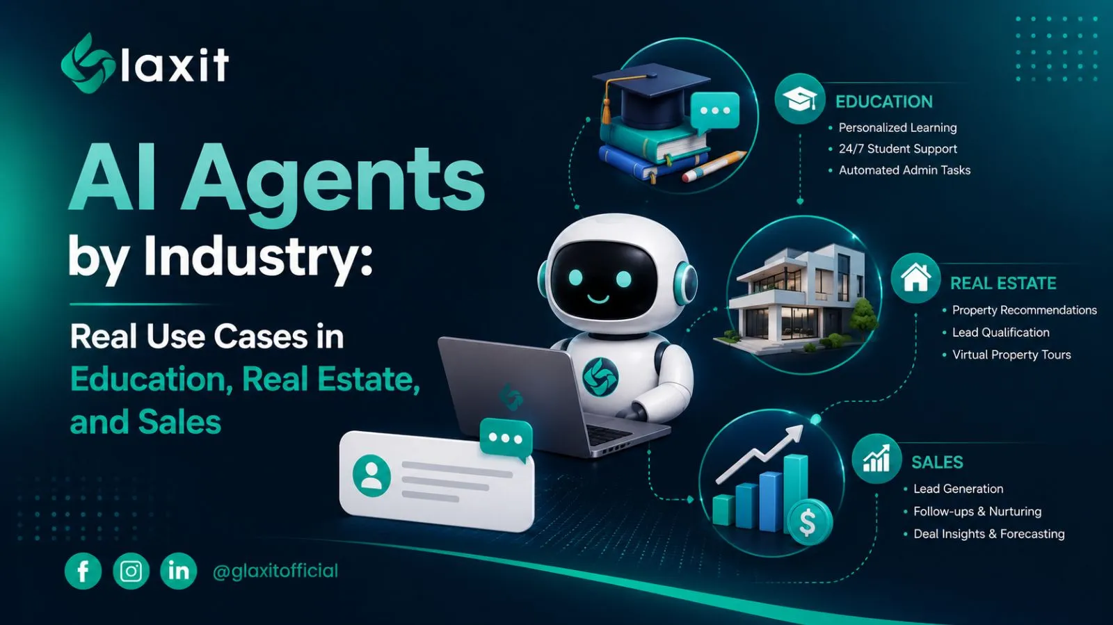 AI Agents by Industry: Real Use Cases in Education, Real Estate, and Sales